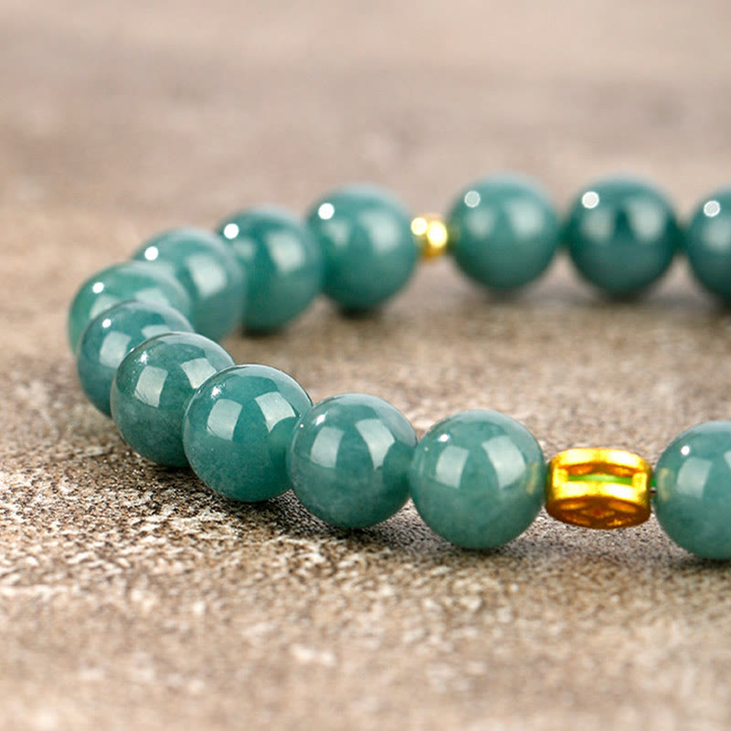 Fortune Jewel Year Of The Horse Jade Prosperity Abundance Bracelet - Fortune Jewel