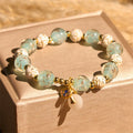 Fortune Jewel Blue Liuli Glass Blessings Bracelet - Fortune Jewel