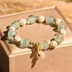 Fortune Jewel Blue Liuli Glass Blessings Bracelet - Fortune Jewel