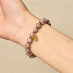 Fortune Jewel Purple Liuli Glass Luck Bracelet - Fortune Jewel
