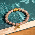 Fortune Jewel Purple Liuli Glass Luck Bracelet - Fortune Jewel