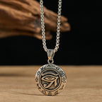 Fortune Jewel Titanium Steel Evil Eye Balance Necklace Pendants - Fortune Jewel