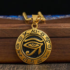 Fortune Jewel Titanium Steel Evil Eye Balance Necklace Pendants - Fortune Jewel