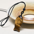 Fortune Jewel Koi Fish Pink Crystal Indian Agate Amethyst Topaz Red Jasper Success Warmth Necklace Pendant - Fortune Jewel