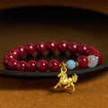 Fortune Jewel Year of the Horse Running Horse Charm Cinnabar Blessing Bracelet - Fortune Jewel