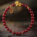 Fortune Jewel Year Of The Horse Cinnabar Blessing Bracelet - Fortune Jewel