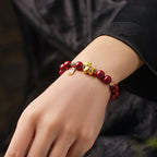 Fortune Jewel Year Of The Horse Cinnabar Blessing Bracelet - Fortune Jewel