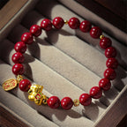Fortune Jewel Year Of The Horse Cinnabar Blessing Bracelet - Fortune Jewel