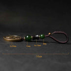 Fortune Jewel Chinese Zodiac Year Of The Horse Bagua Fu Character Copper Brass Balance Key Chain