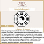 Fortune Jewel Chinese Zodiac Year Of The Horse Bagua Fu Character Copper Brass Balance Key Chain