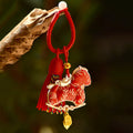 Fortune Jewel Year Of The Horse Embroidery Freedom Key Chain - Fortune Jewel
