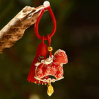 Fortune Jewel Year Of The Horse Embroidery Freedom Key Chain - Fortune Jewel