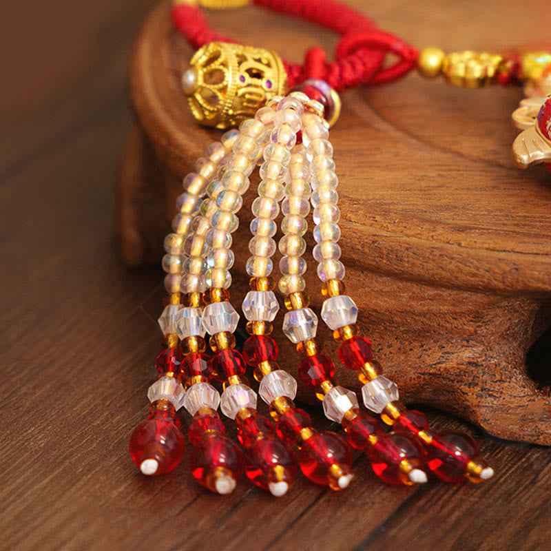 Fortune Jewel Year Of The Horse Embroidery Prosperity Key Chain