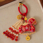 Fortune Jewel Year Of The Horse Embroidery Prosperity Key Chain