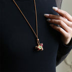 Fortune Jewel Year Of The Horse Copper Brass Balance Necklace Pendants - Fortune Jewel
