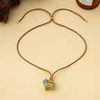 Fortune Jewel Year Of The Horse Copper Wealth Necklace Pendants - Fortune Jewel