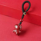 Fortune Jewel Year Of The Horse Cinnabar Keep Away Evil Spirits Key Chain - Fortune Jewel