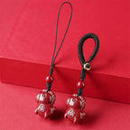 Fortune Jewel Year Of The Horse Cinnabar Keep Away Evil Spirits Key Chain - Fortune Jewel