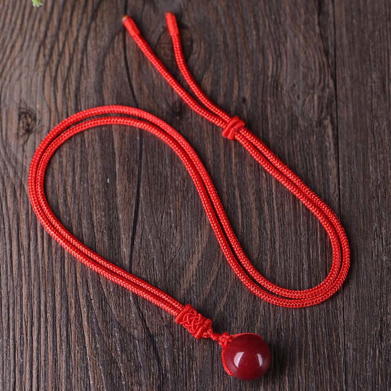 Fortune Jewel Cinnabar Keep Away Evil Spirits Necklace Pendants - Fortune Jewel