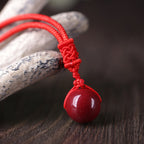 Fortune Jewel Cinnabar Keep Away Evil Spirits Necklace Pendants - Fortune Jewel