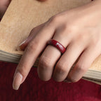 Fortune Jewel Chinese Zodiac Year Of The Horse Cinnabar Blessing Ring - Fortune Jewel
