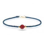 Fortune Jewel Cinnabar Red String Blessing Keep Away Evil Spirits Bracelet - Fortune Jewel