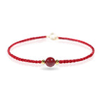 Fortune Jewel Cinnabar Red String Blessing Keep Away Evil Spirits Bracelet - Fortune Jewel