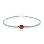 Fortune Jewel Cinnabar Red String Blessing Keep Away Evil Spirits Bracelet - Fortune Jewel
