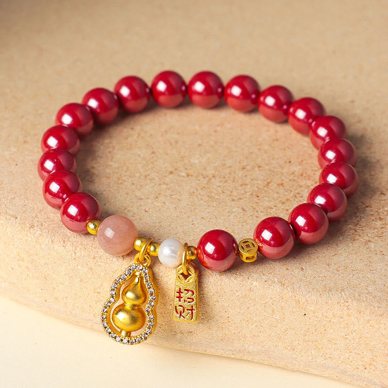 Buddha Stones Cinnabar Blessing Attract Fortune Bracelet - Fortune Jewel