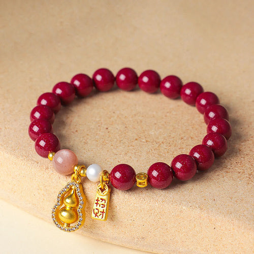 Buddha Stones Cinnabar Blessing Attract Fortune Bracelet - Fortune Jewel