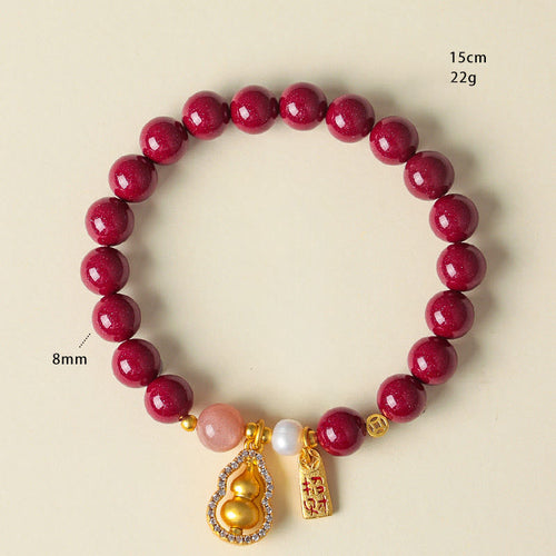 Buddha Stones Cinnabar Blessing Attract Fortune Bracelet - Fortune Jewel