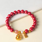 Buddha Stones Cinnabar Blessing Attract Fortune Bracelet - Fortune Jewel