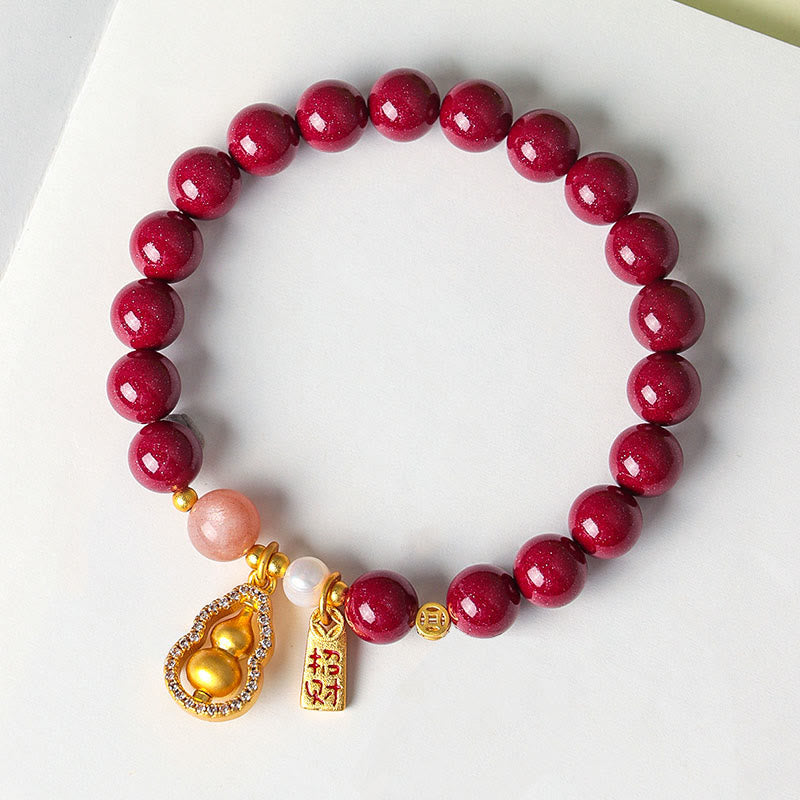 Buddha Stones Cinnabar Blessing Attract Fortune Bracelet - Fortune Jewel