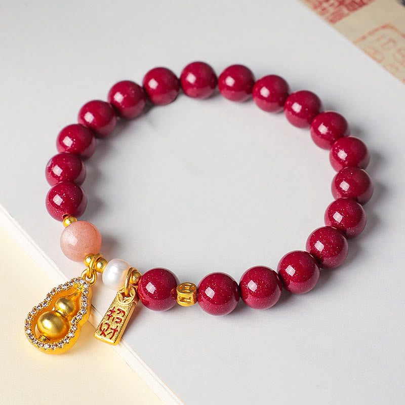 Buddha Stones Cinnabar Blessing Attract Fortune Bracelet - Fortune Jewel