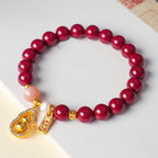 Buddha Stones Cinnabar Blessing Attract Fortune Bracelet - Fortune Jewel