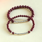Fortune Jewel Cinnabar 925 Sterling Silver Calm Concentration Bracelet - Fortune Jewel