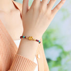 Fortune Jewel Year Of The Horse Fu Character Cinnabar Calm Bracelet - Fortune Jewel