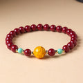 Fortune Jewel Cinnabar Turquoise Keep Away Evil Spirits Bracelet - Fortune Jewel