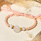 Fortune Jewel Chalcedony Peace Buckle Positive Bracelet - Fortune Jewel