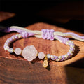 Fortune Jewel Pink Crystal Cat Warmth Love Bracelet - Fortune Jewel