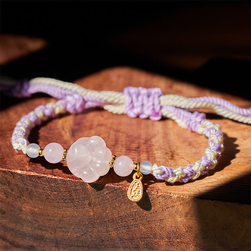 Fortune Jewel Pink Crystal Cat Warmth Love Bracelet - Fortune Jewel