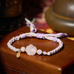 Fortune Jewel Pink Crystal Cat Warmth Love Bracelet - Fortune Jewel