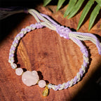 Fortune Jewel Pink Crystal Cat Warmth Love Bracelet - Fortune Jewel