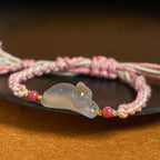 Fortune Jewel Chalcedony Cat Positive Harmony Bracelet - Fortune Jewel