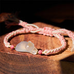 Fortune Jewel Chalcedony Cat Positive Harmony Bracelet - Fortune Jewel