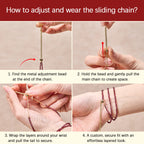 Fortune Jewel Small Natural Garnet Passion Triple Wrap Bracelet