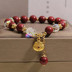 Fortune Jewel Sandalwood Lucky Bag Charm Healing Bracelet - Fortune Jewel