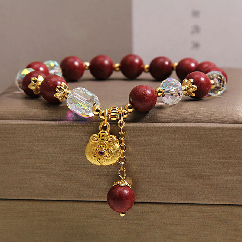 Fortune Jewel Sandalwood Lucky Bag Charm Healing Bracelet - Fortune Jewel