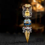 Fortune Jewel Tibetan Om Mani Padme Hum Buddha Wealth Rotation Necklace Vajra Pendant Fortune Jewel
