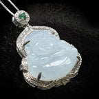 Fortune Jewel Jade Laughing Buddha Abundance Necklace Pendant - Fortune Jewel